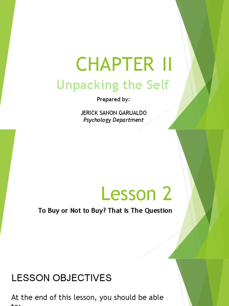 Unpacking the Material Self | PDF | Self | Self Concept