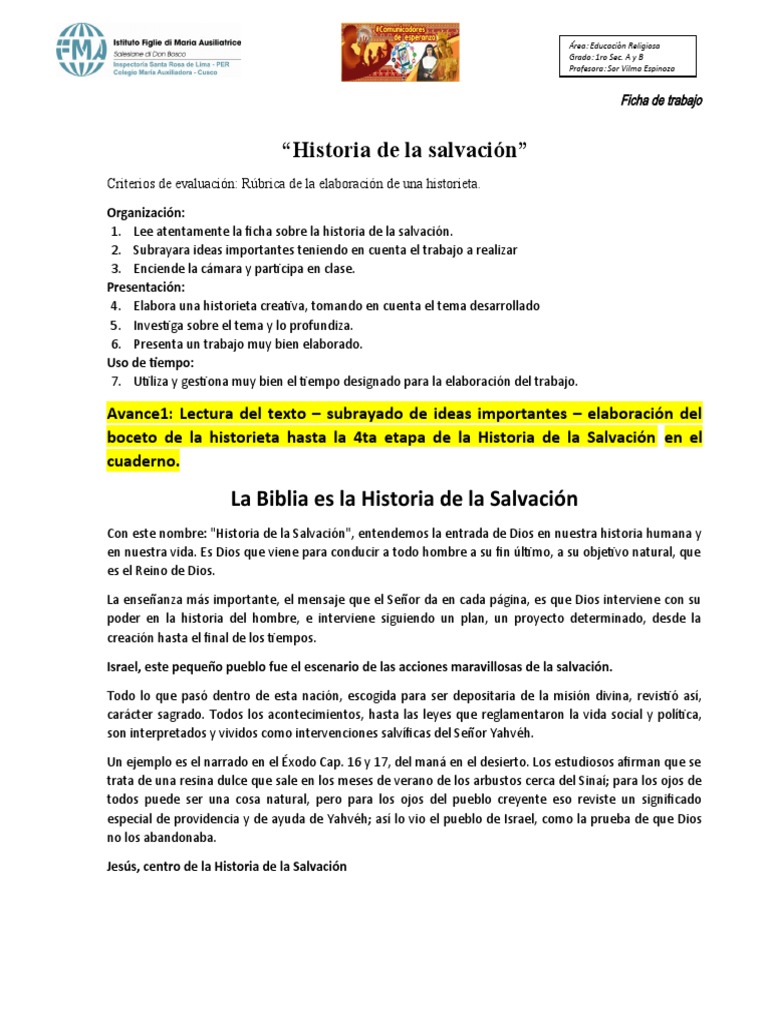 Historia de la Salvación para Niños | PDF | Salvación | Libro del éxodo