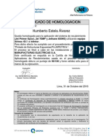 Certificado de Homologacion-Jet Primer, Jet 70MP y Jethane 650hs-Humberto Estela