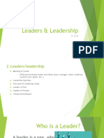 Leaders & Leadership