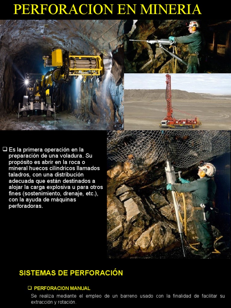 Tipos de Perforación en Minería | PDF | Perforar | Minería