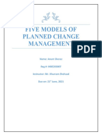 Models of Planned Change