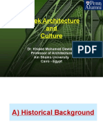 Greek Architecture and Culture: Dr. Khaled Mohamed Dewidar Professor of Architecture Ain Shams University Cairo - Egypt
