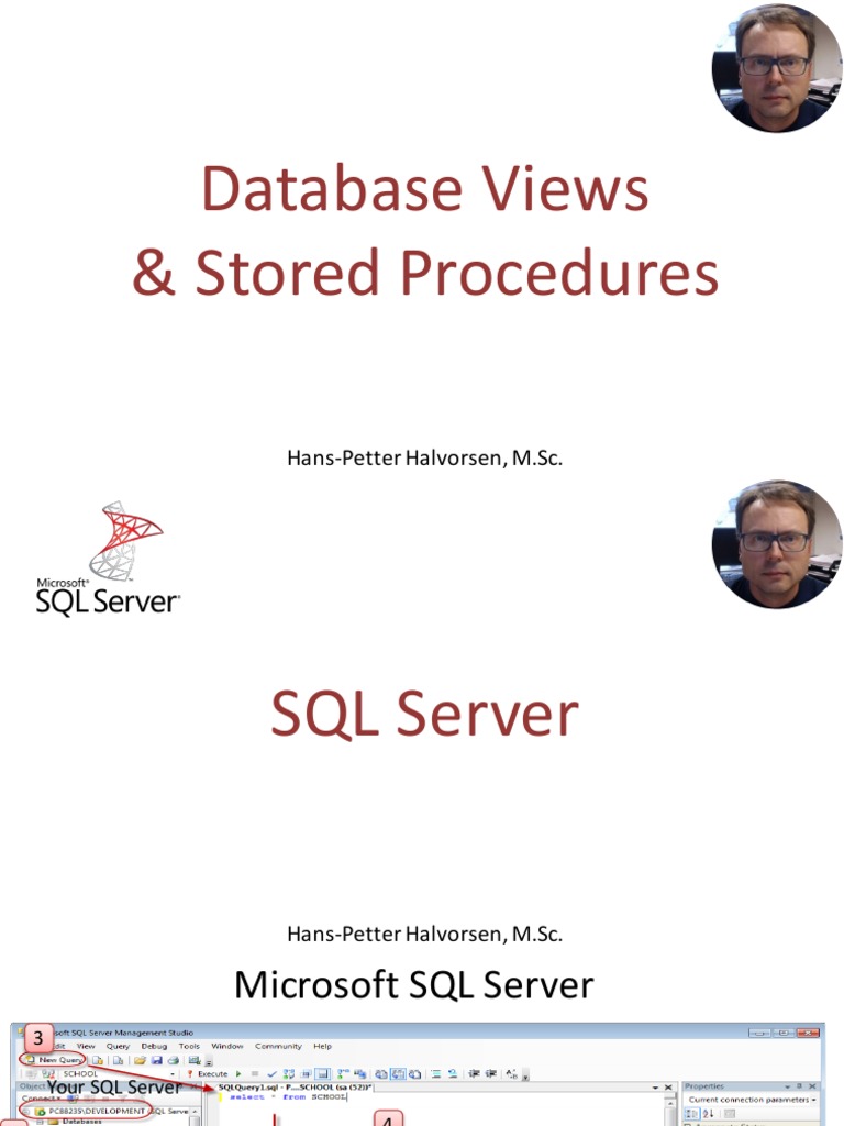 Database Views & Stored Procedures Video | PDF | Relational Database ...