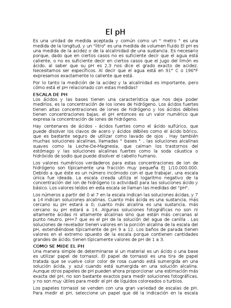 El PH | PDF