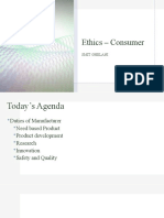 Ethics in Consumer Product Development and Safety