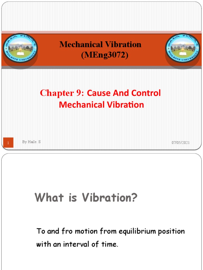 Chapter 9: Cause and Control Mechanical Vibration | PDF | Gear ...