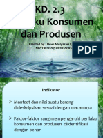 Perilaku Konsumen Dan Produsen