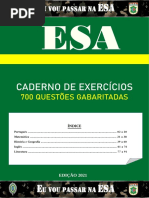ESA 2021 COMBATENTE - Caderno de Exercícios Gabaritados