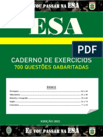 ESA 2021 COMBATENTE - Caderno de Exercícios Gabaritados