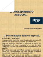 El Procedimiento Negocial