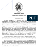 TSJ-SPA. 2021-04-15. Sent. No. 00070. Carla Papinutto Miglioranzi C. Ministerio de Relaciones Exteriores