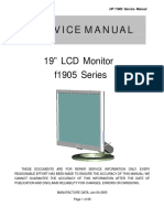 Service Manual: 19" LCD Monitor f1905 Series
