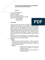 Plan de Trabajo para La Capacitacion de Padres de Familia en Conocimientos Basicos en El Uso de Software Educativo