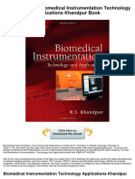 Free Download Biomedical Instrumentation Technology Applications Khandpur Book