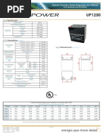 Unicoba DS UP1250 Bateria