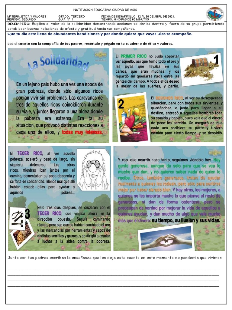 Solidaridad en tiempos de pandemia | PDF | Ciencias sociales ...