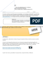 Pauta Corrección Guía 1 Unidad 1 7mos Lengua y Literatura