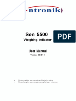 Weigh Indicator With Printer SEN5500 User Manual - Manualzz