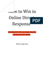 How To Win in Online Direct Response: WORKBOOK: The Six Magic Steps To Lasting Success Online