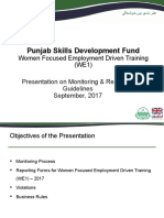 Women Focused Employment Driven Training Report