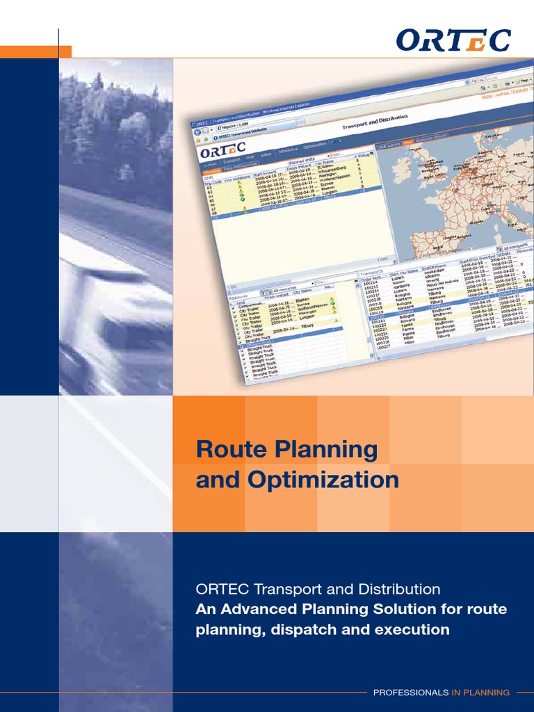 Route Planning and Optimization: ORTEC Transport and Distribution | PDF ...