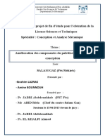 Mémoire de projet de fin d étude pour l obtention de la Licence Sciences et Techniques Spécialité _ Conception et Analyse Mécanique.
