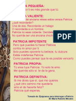 Epigramas para Patricia