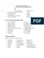 Office Administration Topic: Recruitment and Orientation Sources of Job Opportunities