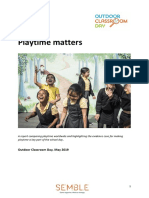Outdoor Classroom Day Playtime Matters Report May 2019