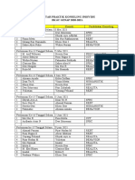 Daftar Praktik Konseling Individu