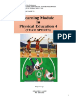 Learning Module in Physical Education 4: (Team Sports)