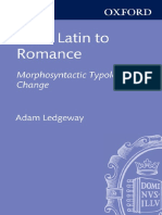 (Oxford Studies in Diachronic and Historical Linguistics) Adam Ledgeway-From Latin to Romance_ Morphosyntactic Typology and Change-Oxford University Press (2012)