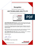 Recognition: Age Technologies JHB (Pty) LTD
