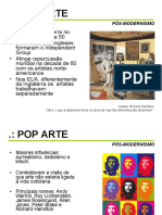 Pop Arte e Pós-Modernismo