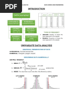 Univariate and Bivariate Data Analysis + Probability