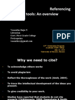 Referencing Styles and Tools: An Overview