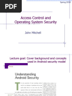 Access Control and Operating System Security: John Mitchell