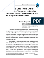 RESENHA CRÍTICA - Direitos Humanos Como Produtos Culturais