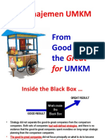 Manajemen UMKM: From Good To The Umkm