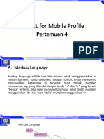 XHTML For Mobile Profile: Pertemuan 4