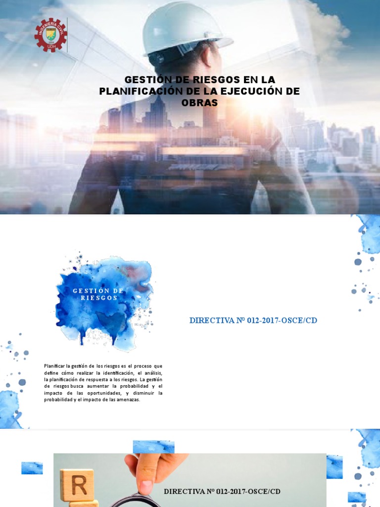 Gestión De Riesgos En La Planificación De La Ejecución De Obras Pdf