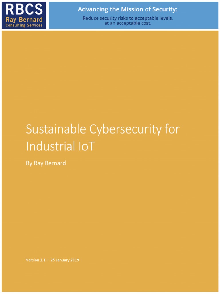Industrial IoT Cybersecurity Guide | PDF | Internet Of Things ...