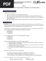 Module in Teaching Mathematics in The Primary Grades (MATH 1) | PDF ...