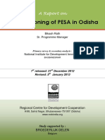 A Report On The Functioning of PESA in Odisha