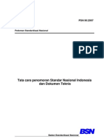 PSN 2006-2007 Tata cara penomoran SNI