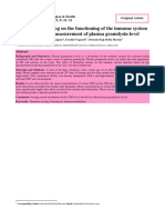 The Effect of Fasting On The Functioning of The Immune System Based On The Measurement of Plasma Granulysin Level