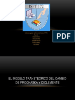 Modelo Transteórico - Prochaska y Di Clemente | PDF | Sicología | Ciencias  del comportamiento