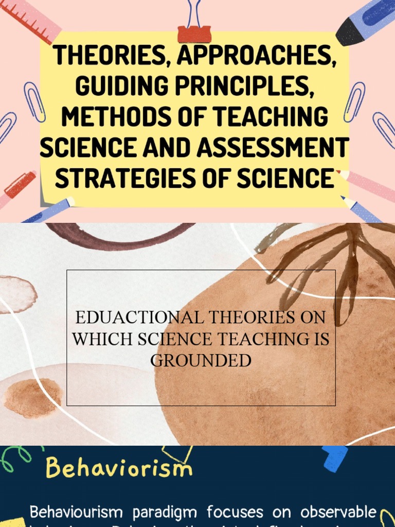 Educational Theories On Which Science Teaching Is Grounded PDF
