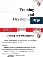 Training and Development